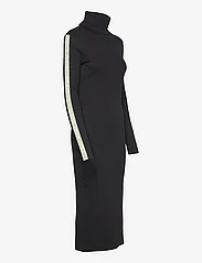 Calvin Klein Jeans - LOGO ELASTIC RIB LONG DRESS - sukienki dopasowane - ck black - 3