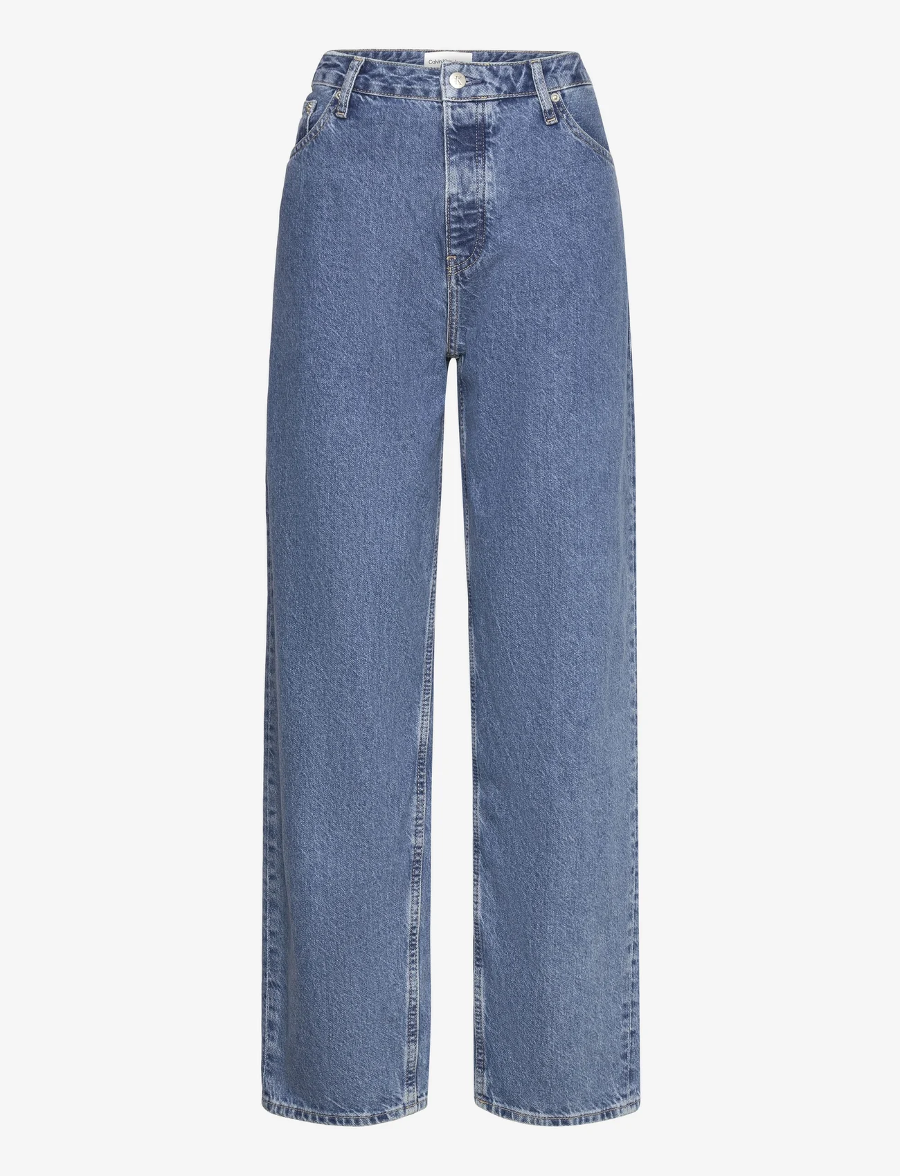 Calvin Klein Jeans - 90S STRAIGHT - džinsa bikses ar taisnām starām - denim medium - 0