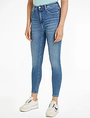 Calvin Klein Jeans - HIGH RISE SUPER SKINNY ANKLE - džinsa bikses ar šaurām starām - denim light - 2