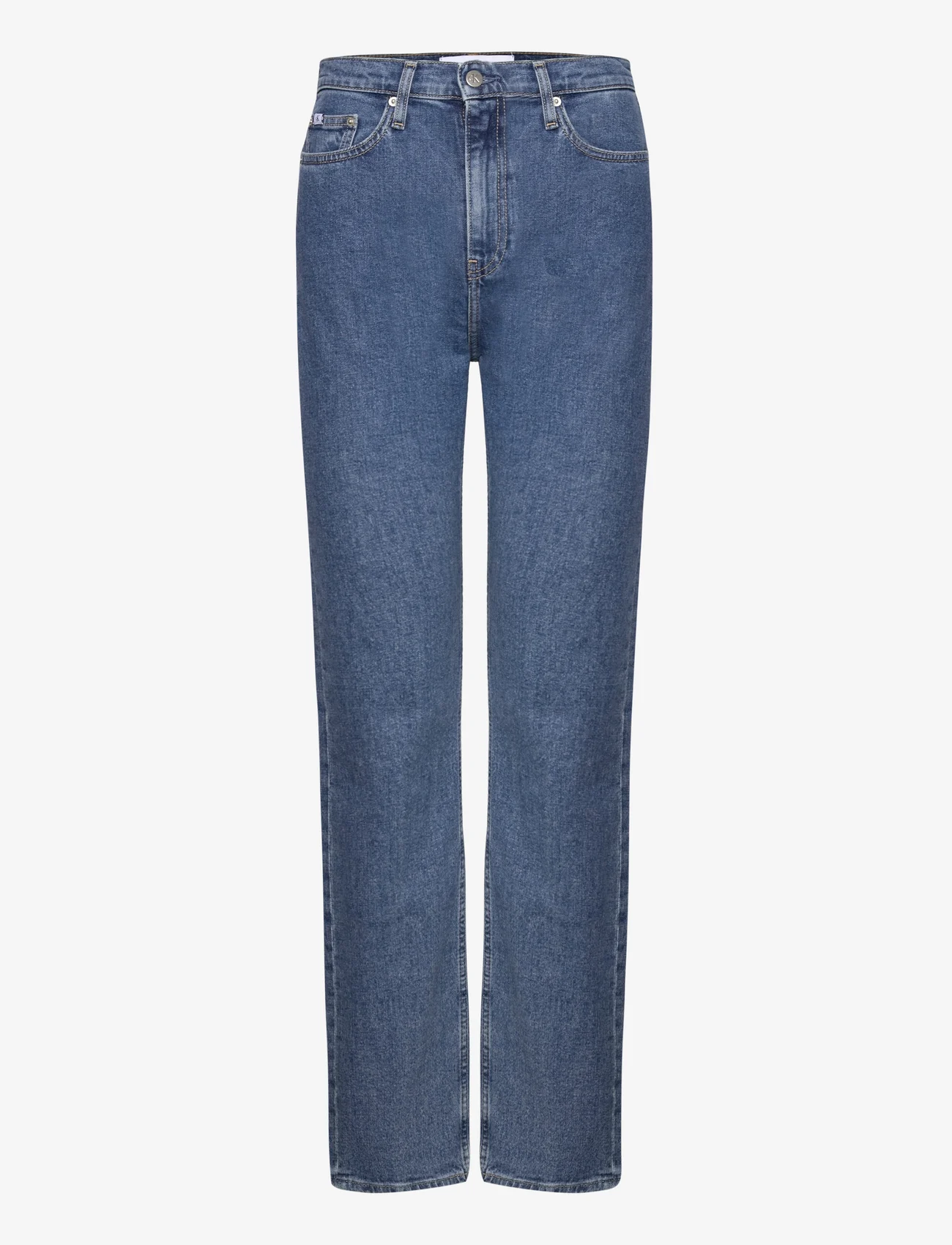 Calvin Klein Jeans - HIGH RISE STRAIGHT - proste dżinsy - denim medium - 0