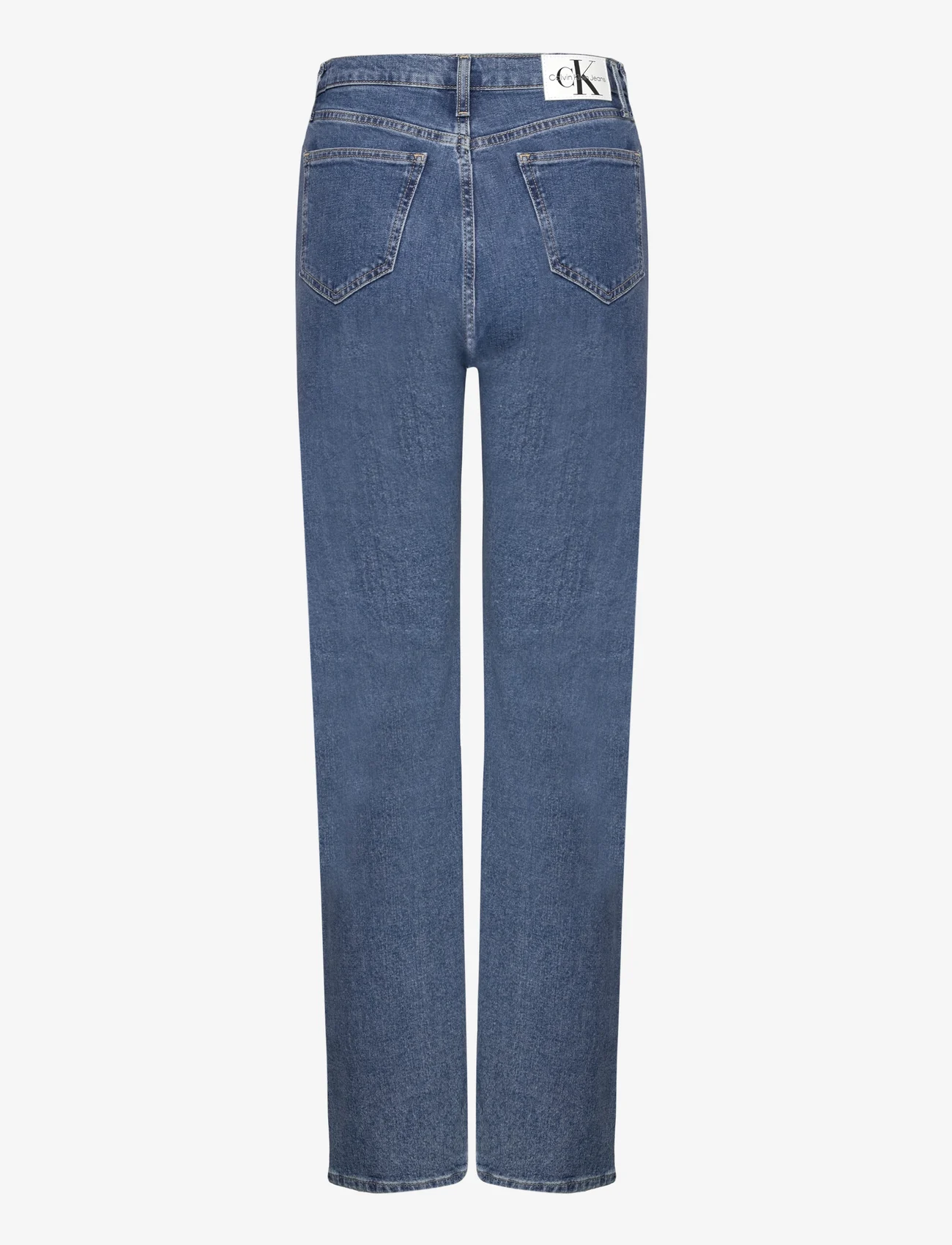 Calvin Klein Jeans - HIGH RISE STRAIGHT - džinsa bikses ar taisnām starām - denim medium - 1