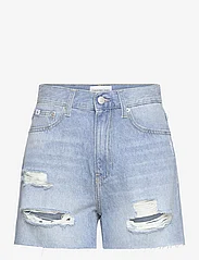 Calvin Klein Jeans - MOM SHORT - jeansowe szorty - denim light - 0