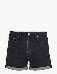 Calvin Klein Jeans - MID RISE SHORT - jeansowe szorty - denim black - 0