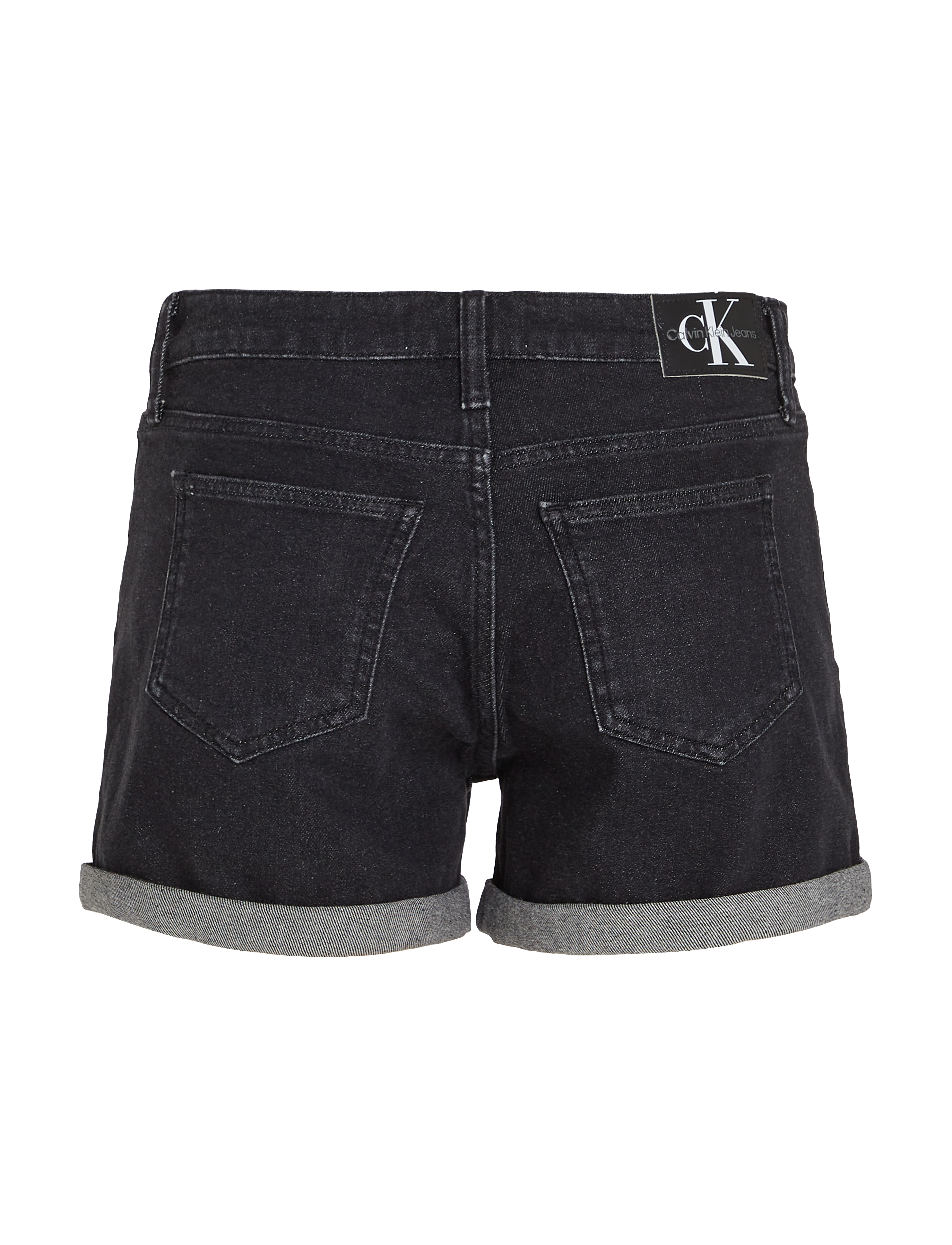 Calvin Klein Jeans - MID RISE SHORT - denimshorts - denim black - 4
