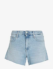 Calvin Klein Jeans - MID RISE SHORT - farkkushortsit - denim light - 0