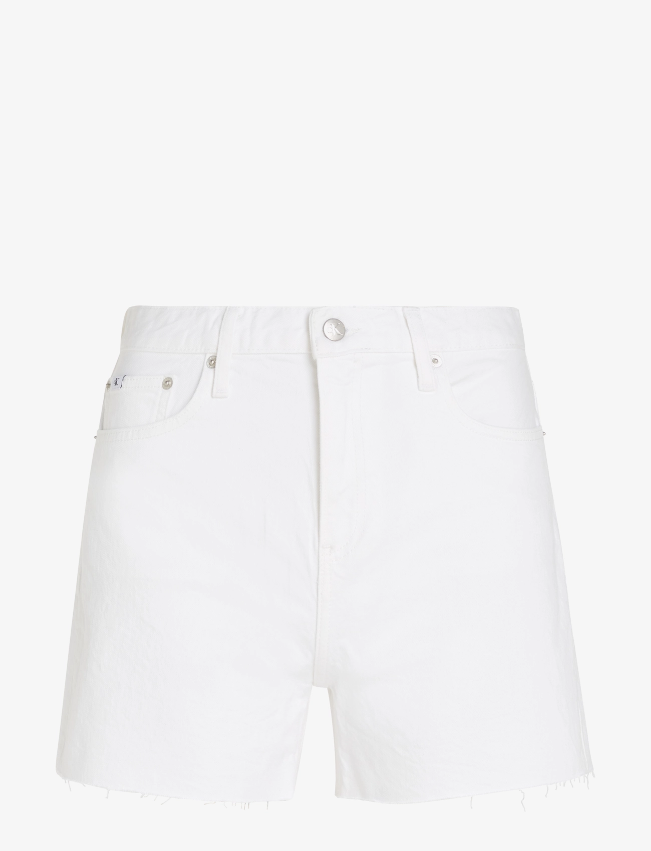 Calvin Klein Jeans MOM SHORT - Denimshorts - DENIM LIGHT / white