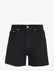 Calvin Klein Jeans - MOM SHORT - džinsiniai šortai - denim black - 0