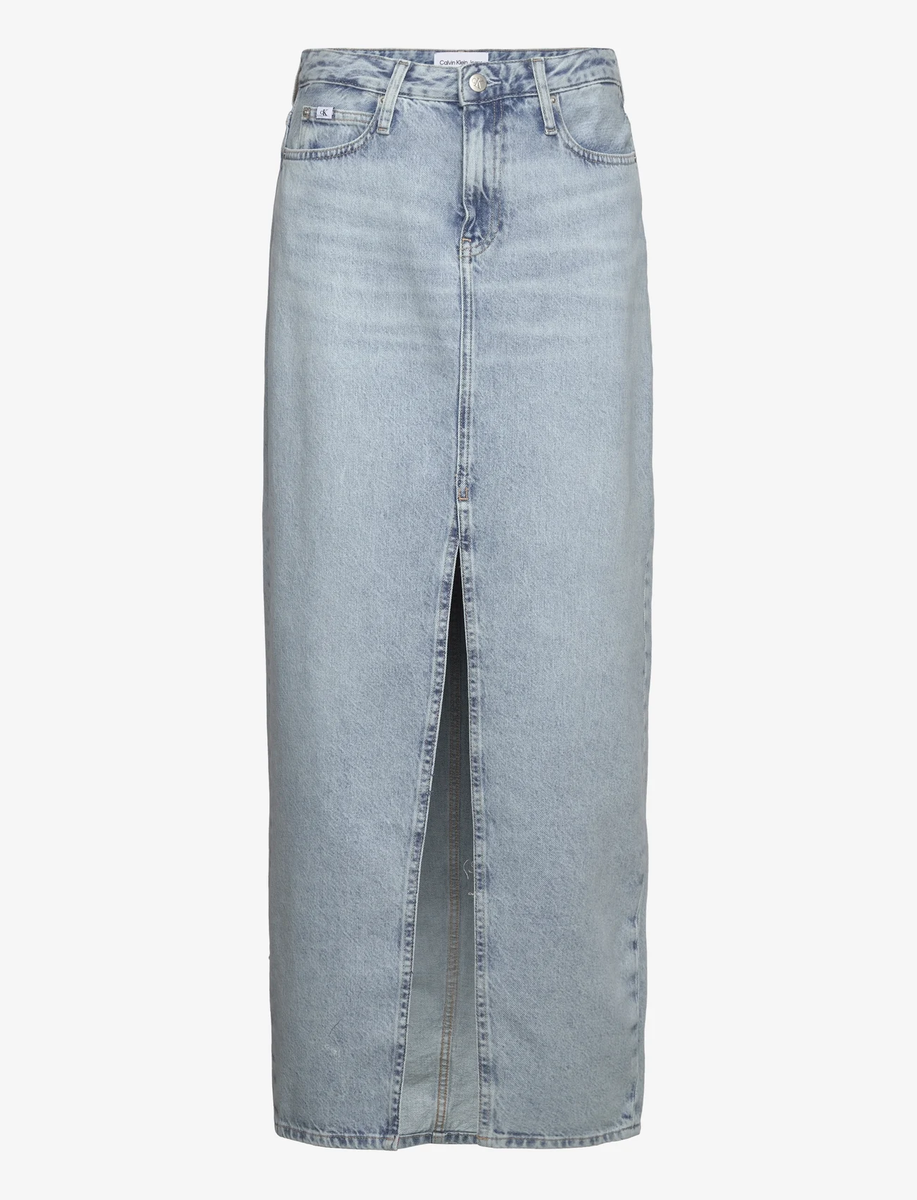 Calvin Klein Jeans - MAXI SKIRT - teksaseelikud - denim light - 0