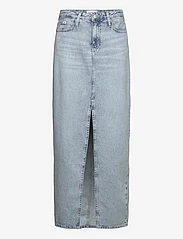 Calvin Klein Jeans - MAXI SKIRT - teksaseelikud - denim light - 0