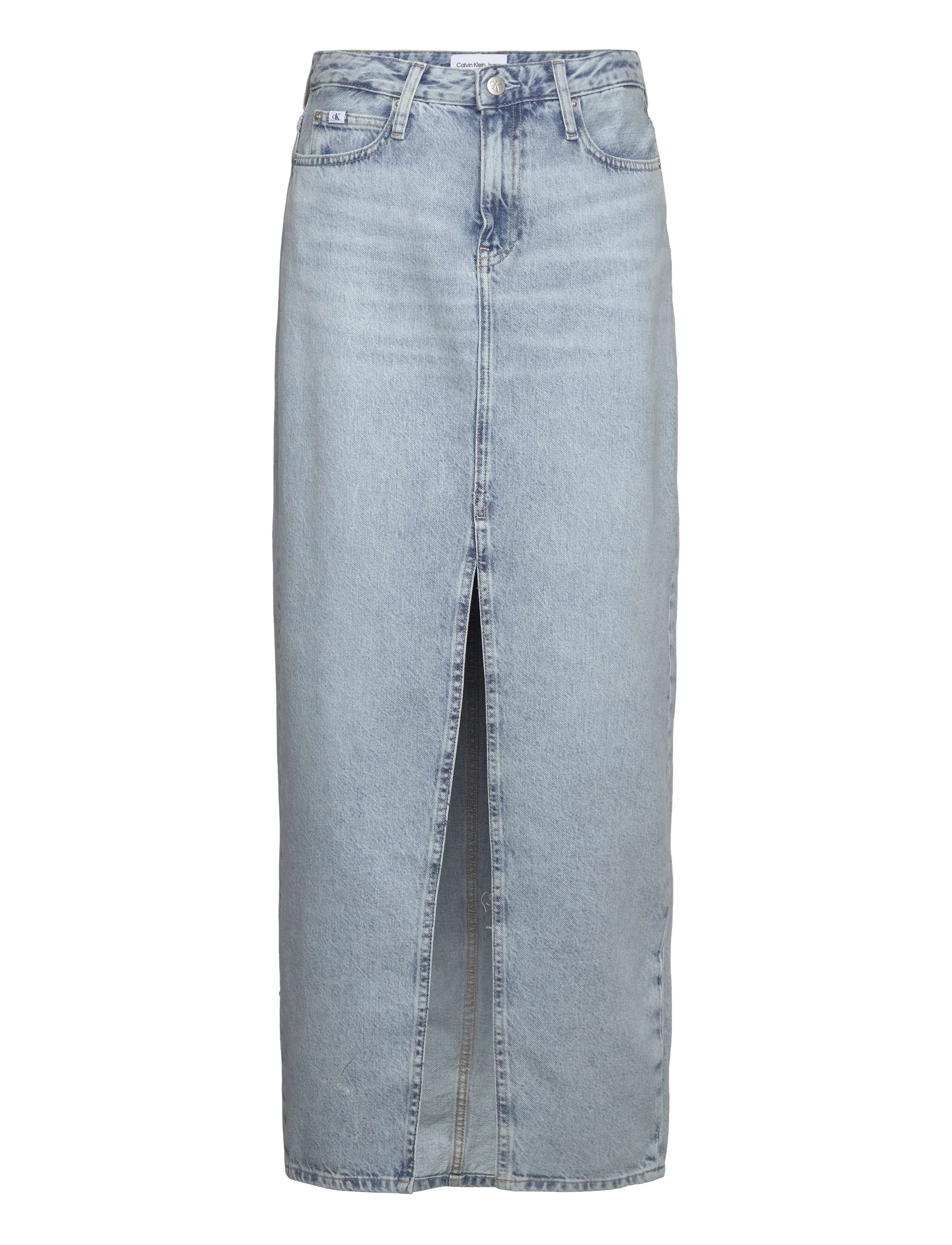 Calvin Klein Jeans MAXI SKIRT - Maxi nederdele - DENIM LIGHT / blue