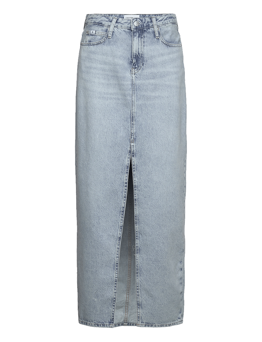 Calvin Klein Jeans - MAXI SKIRT - jeansröcke - denim light - 1