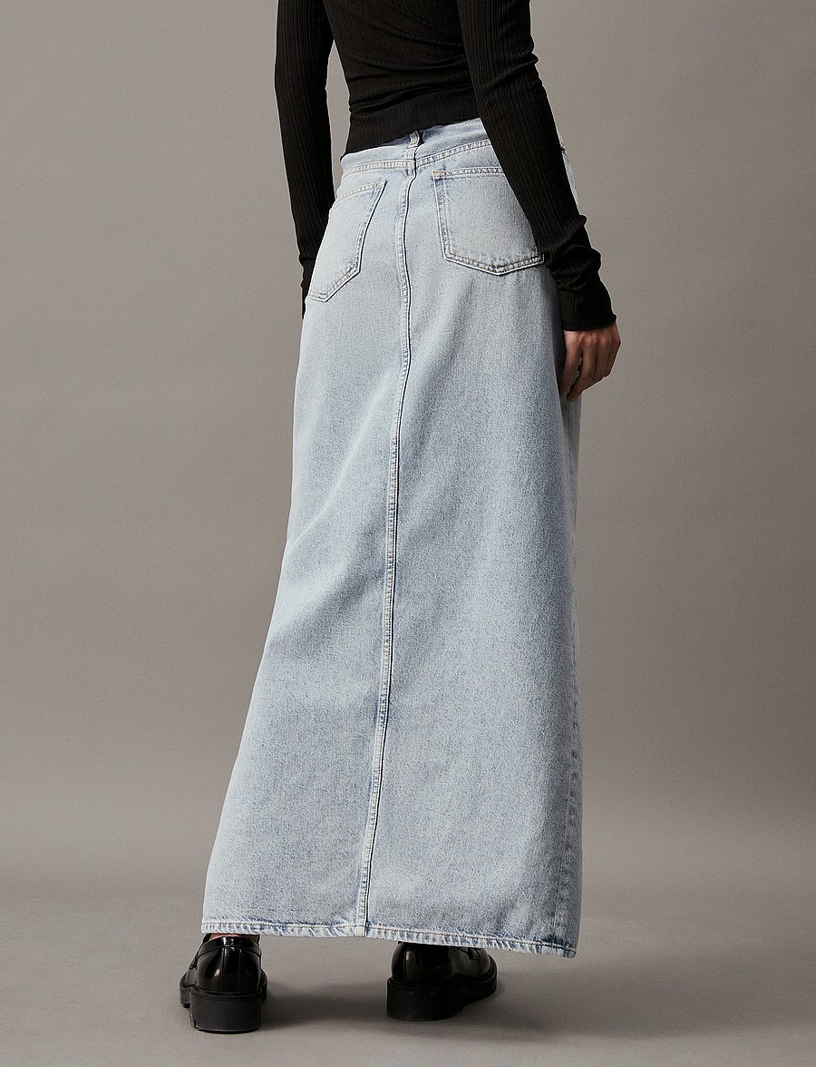 Calvin Klein Jeans - MAXI SKIRT - jeansröcke - denim light - 3