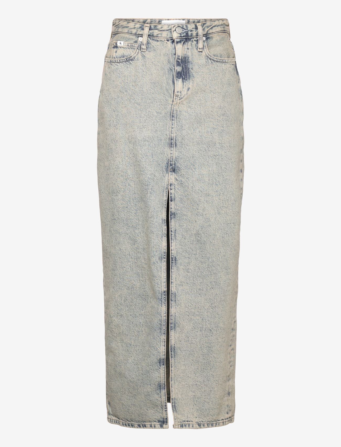 Calvin Klein Jeans - FRONT SPLIT MAXI DENIM SKIRT - maksiseelikud - denim medium - 0