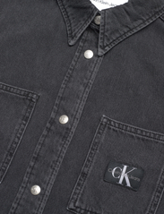 Calvin Klein Jeans - SLIM DENIM SHIRT - džinsa krekli - denim black - 5