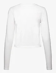 Calvin Klein Jeans - CK EMBRO BADGE LS BABY TEE - långärmade toppar - bright white - 1