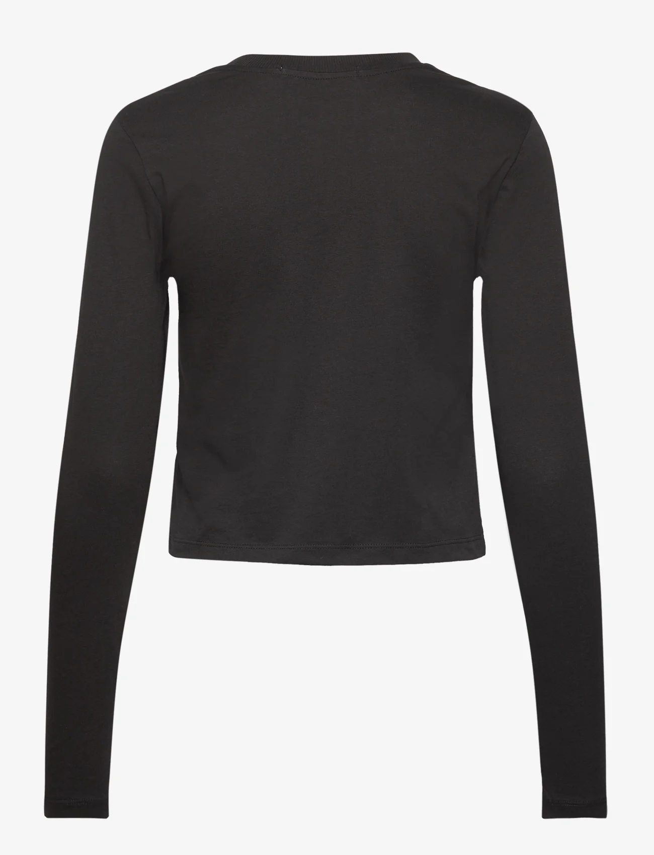 Calvin Klein Jeans - CK EMBRO BADGE LS BABY TEE - topi ar garām piedurknēm - ck black - 1
