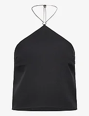 Calvin Klein Jeans - CHAIN DETAIL TOP - linnen - ck black - 0