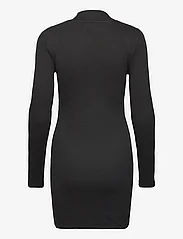 Calvin Klein Jeans - WOVEN LABEL RIB LS DRESS - liibuvad kleidid - ck black - 1