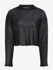 Calvin Klein Jeans - METALLIC SWEATER - strikkegensere - ck black - 0