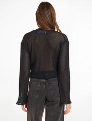 Calvin Klein Jeans - METALLIC SWEATER - gebreide truien - ck black - 2