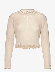 Calvin Klein Jeans - METALLIC SWEATER - jumpers - frosted almond - 0