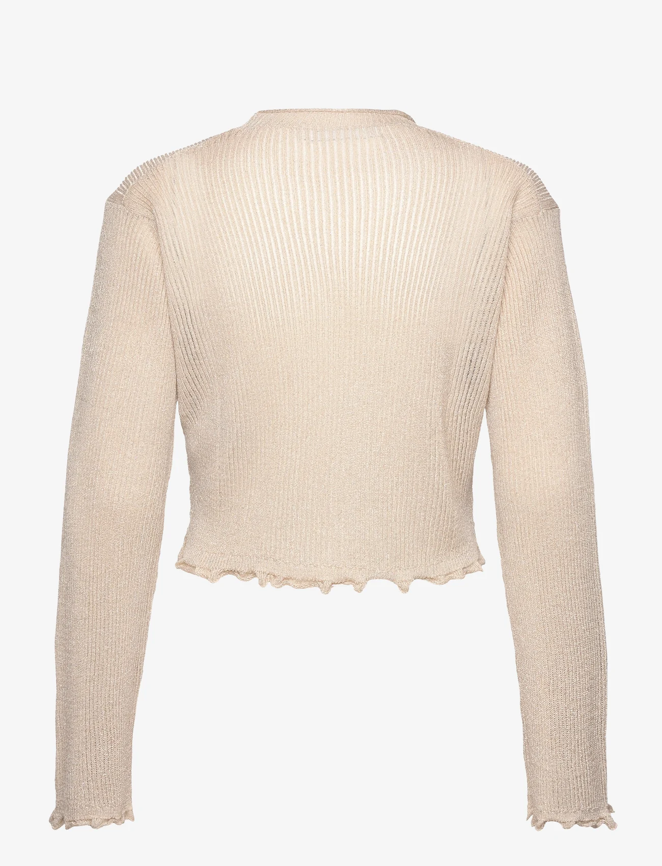 Calvin Klein Jeans - METALLIC SWEATER - jumpers - frosted almond - 1
