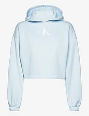 Calvin Klein Jeans - SEQUIN HOODIE - sporta džemperi un džemperi ar kapuci - keepsake blue - 0