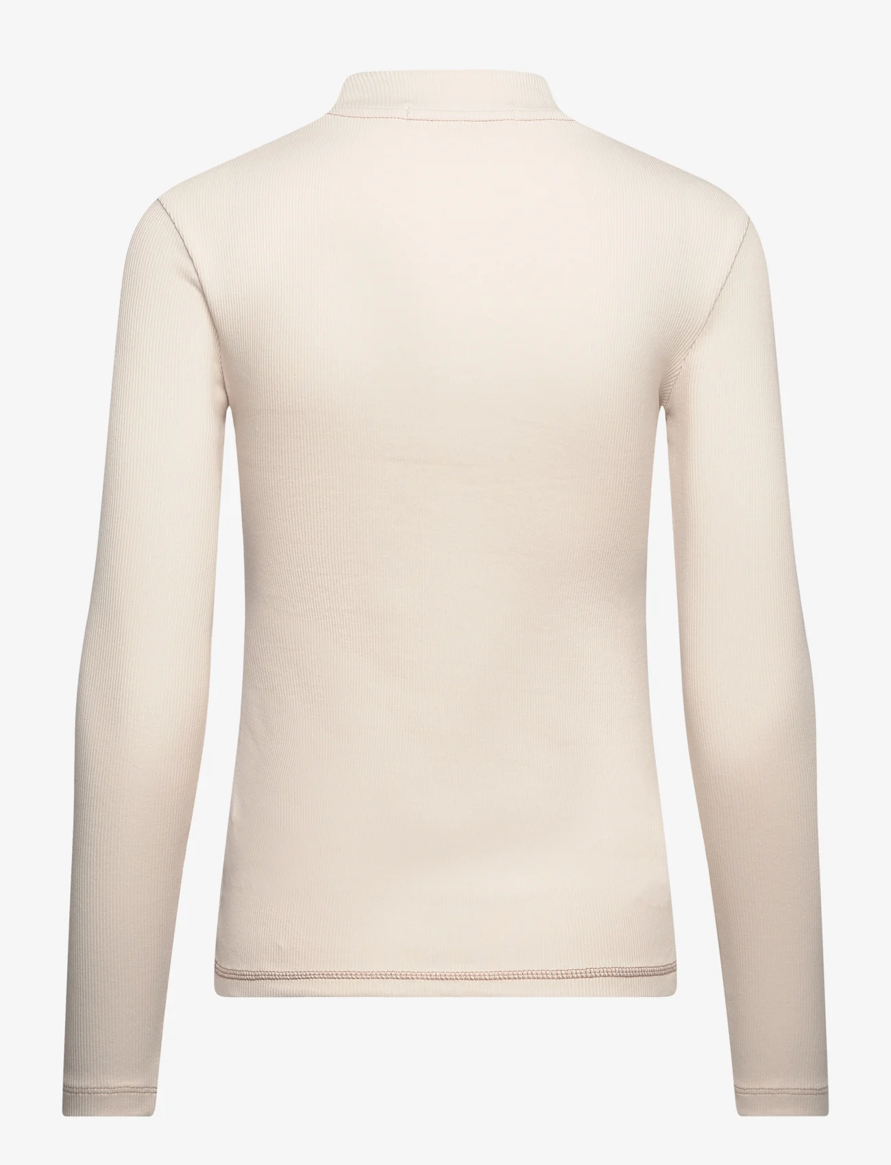 Calvin Klein Jeans - HERO MONOLOGO RIB LONG SLEEVE - t-shirts met lange mouwen - ivory - 1