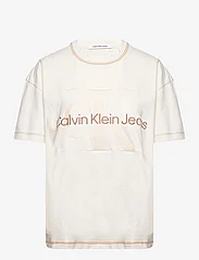 Calvin Klein Jeans - HERO MONOLOGO BOYFRIEND TEE - marškinėliai - ivory - 0