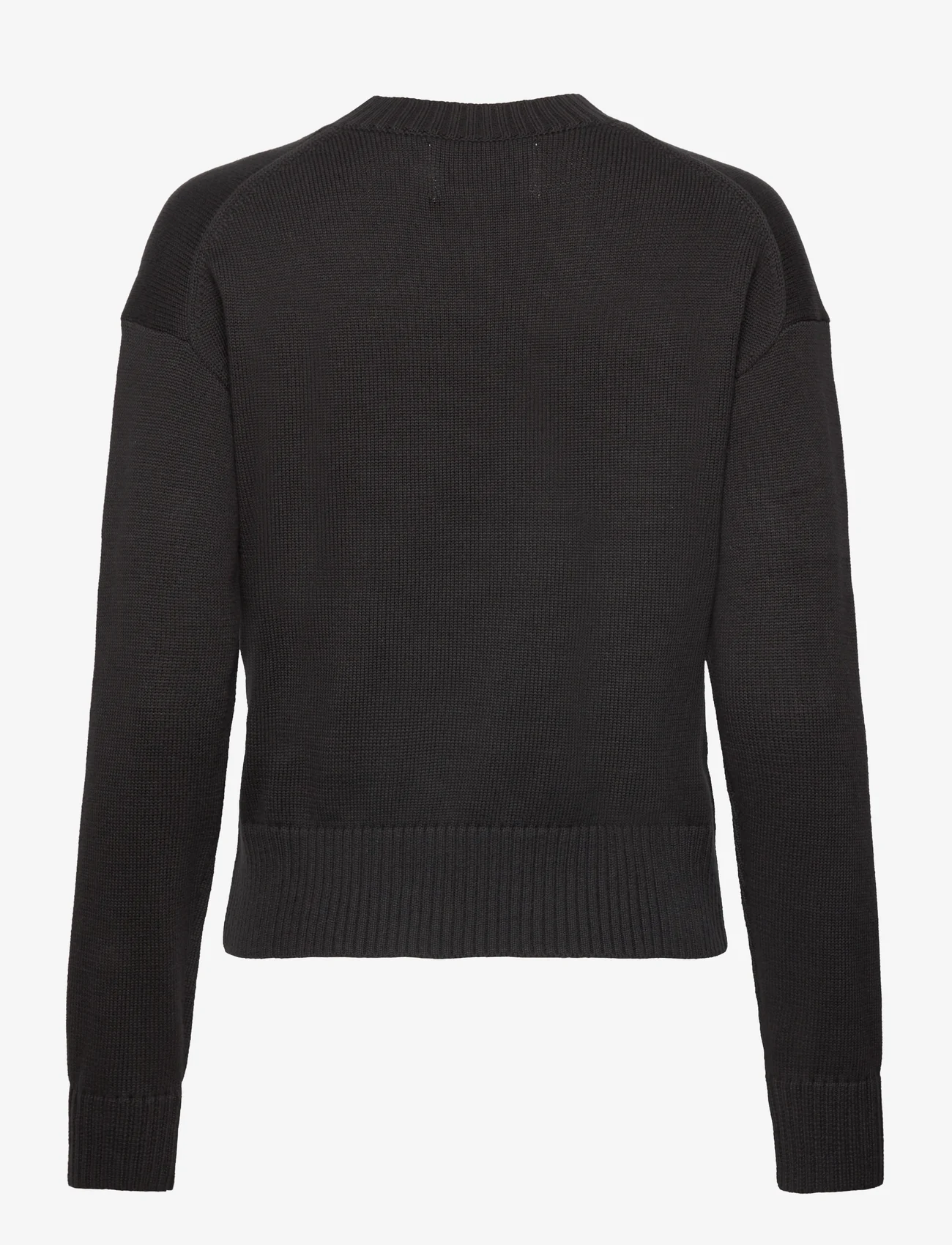 Calvin Klein Jeans - CK EMBRO BADGE SWEATER - sweaters - ck black - 1
