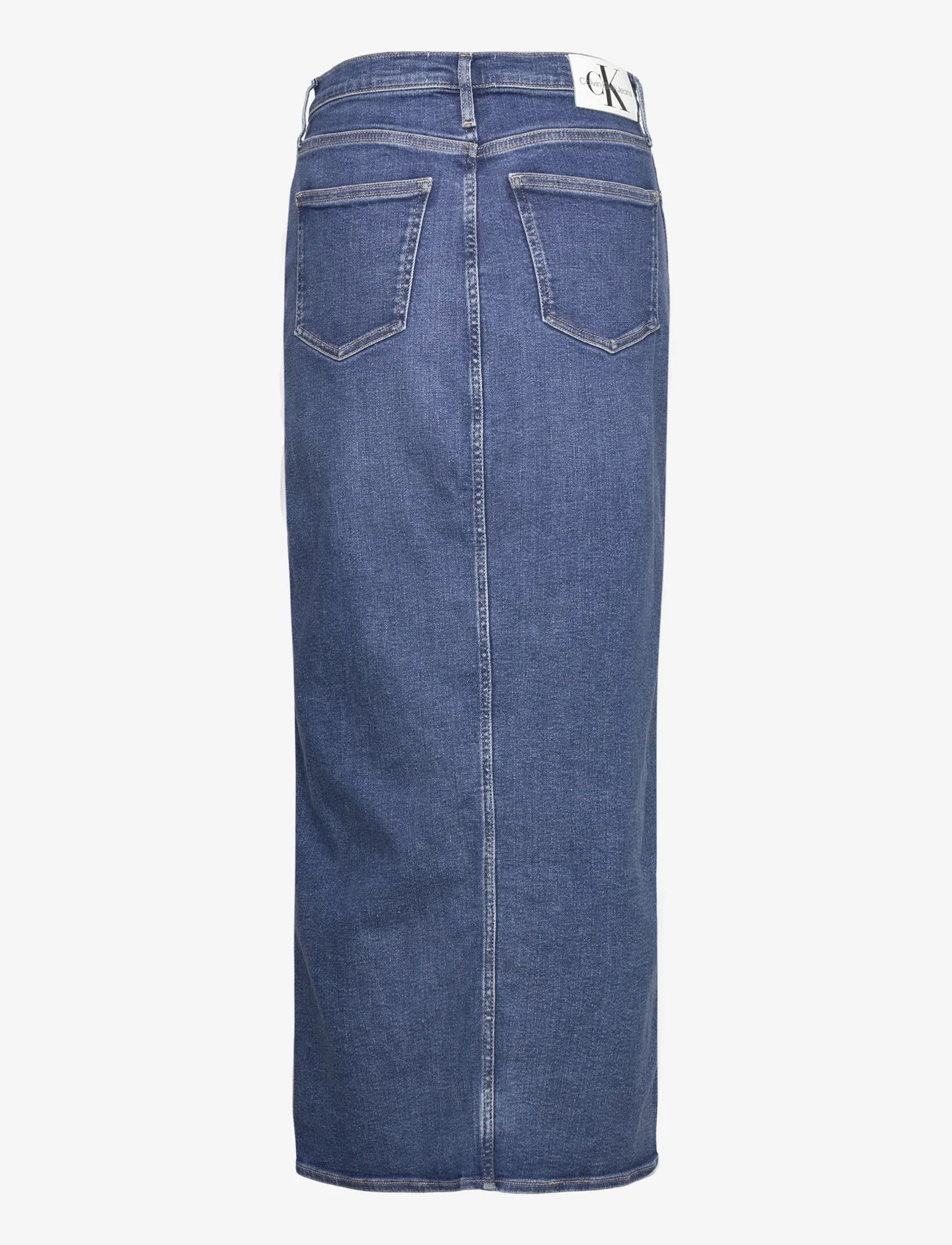 Calvin Klein Jeans - FRONT SPLIT MIDI DENIM SKIRT - denim skirts - denim medium - 1