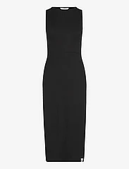 Calvin Klein Jeans - SEAMING LONG RIB DRESS - bodycon dresses - ck black - 0