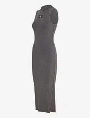 Calvin Klein Jeans - WASHED RIB LABEL LONG DRESS - tettsittende kjoler - washed black - 2