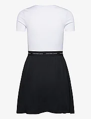 Calvin Klein Jeans - LOGO ELASTIC SHORT SLEEVE DRESS - lyhyet mekot - bright white / ck black - 1