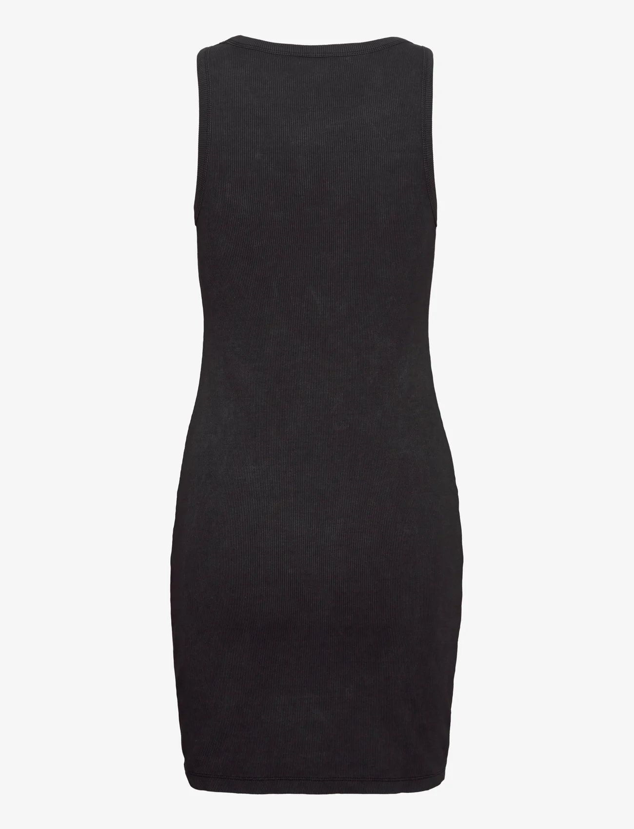Calvin Klein Jeans - ARCHIVAL MONOLOGO RIB TANK DRESS - t-kreklu kleitas - ck black - 1