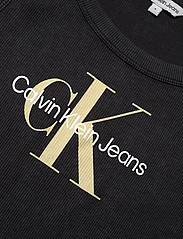 Calvin Klein Jeans - ARCHIVAL MONOLOGO RIB TANK DRESS - t-kreklu kleitas - ck black - 2