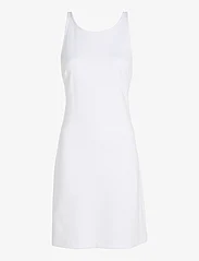 Calvin Klein Jeans - SHEEN MILANO BACK STRAP DRESS - kurze kleider - bright white - 0