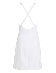 Calvin Klein Jeans - SHEEN MILANO BACK STRAP DRESS - kurze kleider - bright white - 4