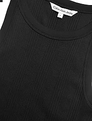 Calvin Klein Jeans - VARIEGATED RIB WOVEN TAB TANK - lowest prices - ck black - 2