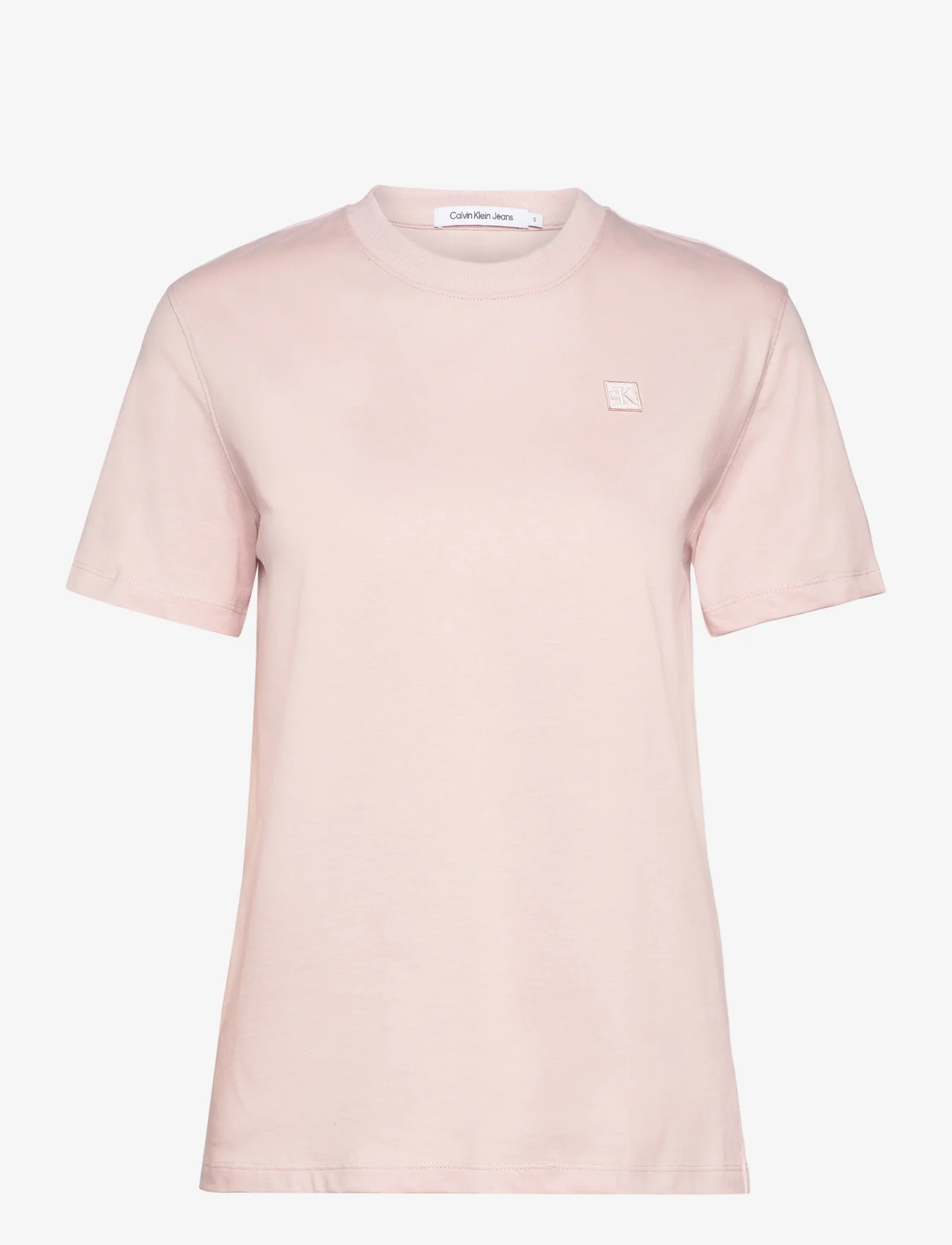 Calvin Klein Jeans - CK EMBRO BADGE REGULAR TEE - t-skjorter - sepia rose - 0