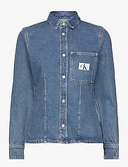 Calvin Klein Jeans - LEAN DARTED DENIM SHIRT - denim shirts - denim medium - 0