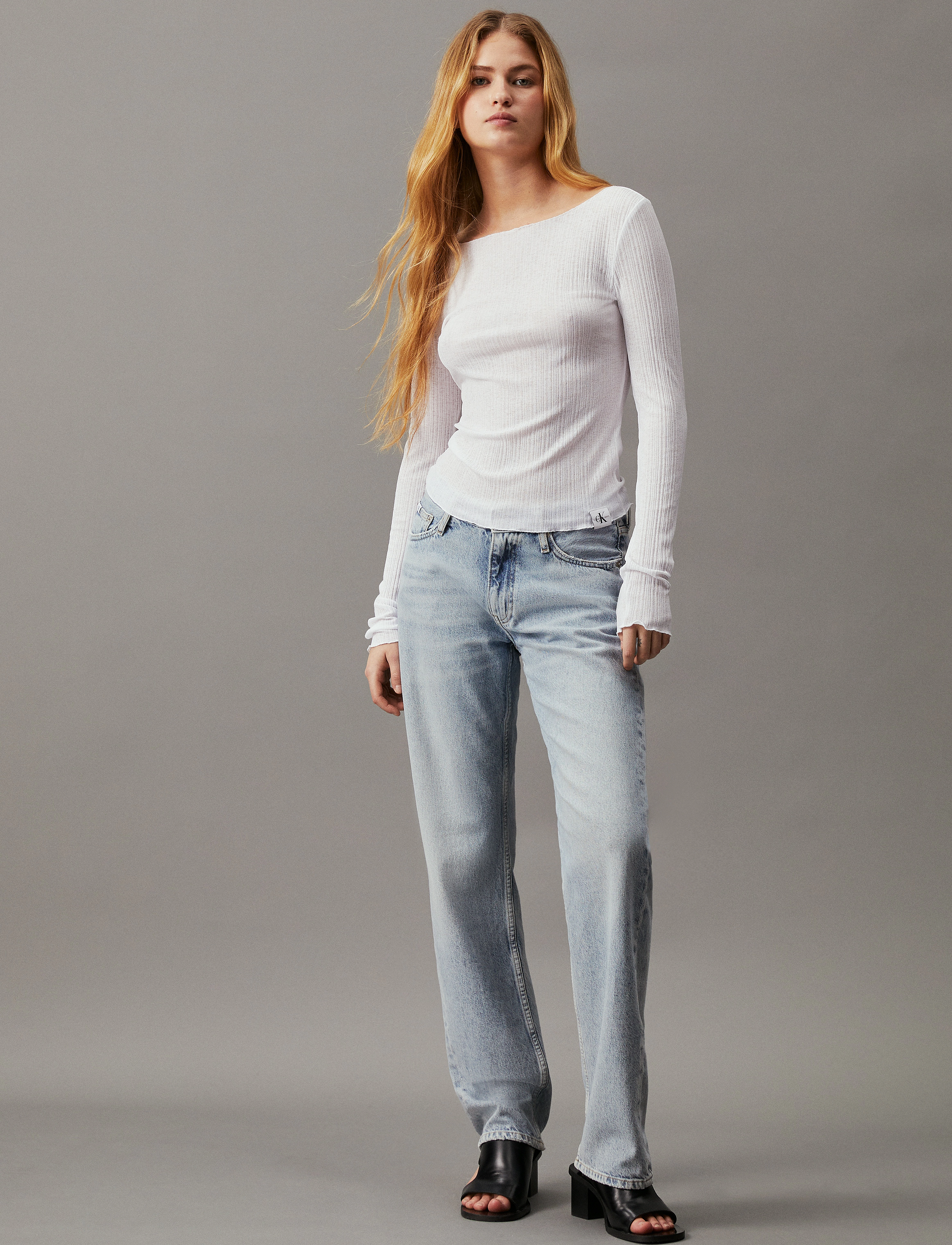 Calvin Klein Jeans - LOW RISE STRAIGHT - denim light - 4