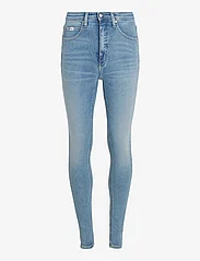 Calvin Klein Jeans - HIGH RISE SKINNY - džinsa bikses ar šaurām starām - denim light - 0