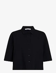 Calvin Klein Jeans - BACK DETAIL SEERSUCKER SHIRT - short-sleeved shirts - ck black - 0