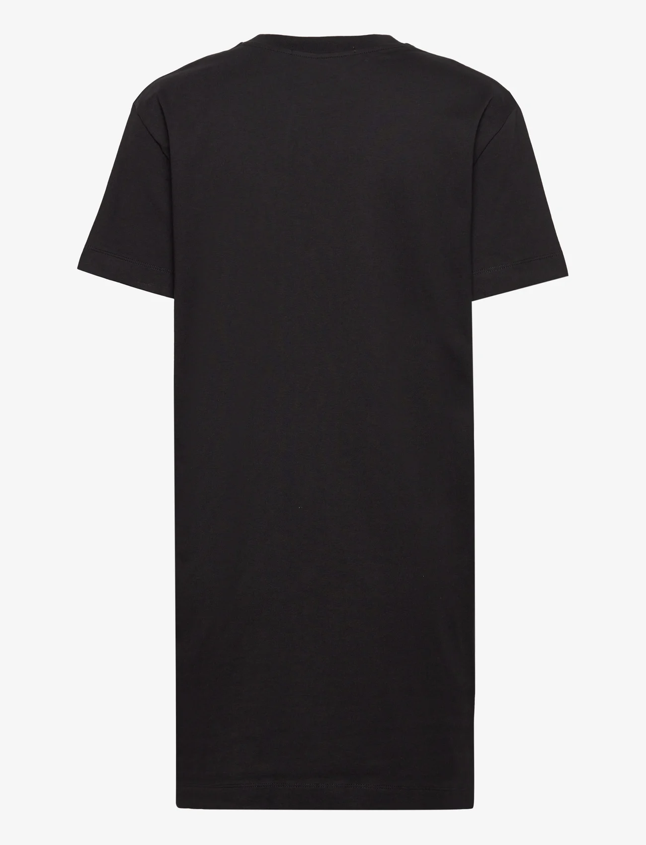 Calvin Klein Jeans - SATIN CK T-SHIRT DRESS - sukienki koszulowe - ck black - 1