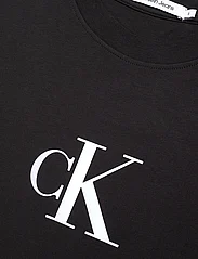 Calvin Klein Jeans - SATIN CK T-SHIRT DRESS - t-paitamekot - ck black - 2