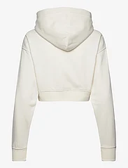 Calvin Klein Jeans - LOGO DRAWCORD CROPPED HOODIE - ivory - 1