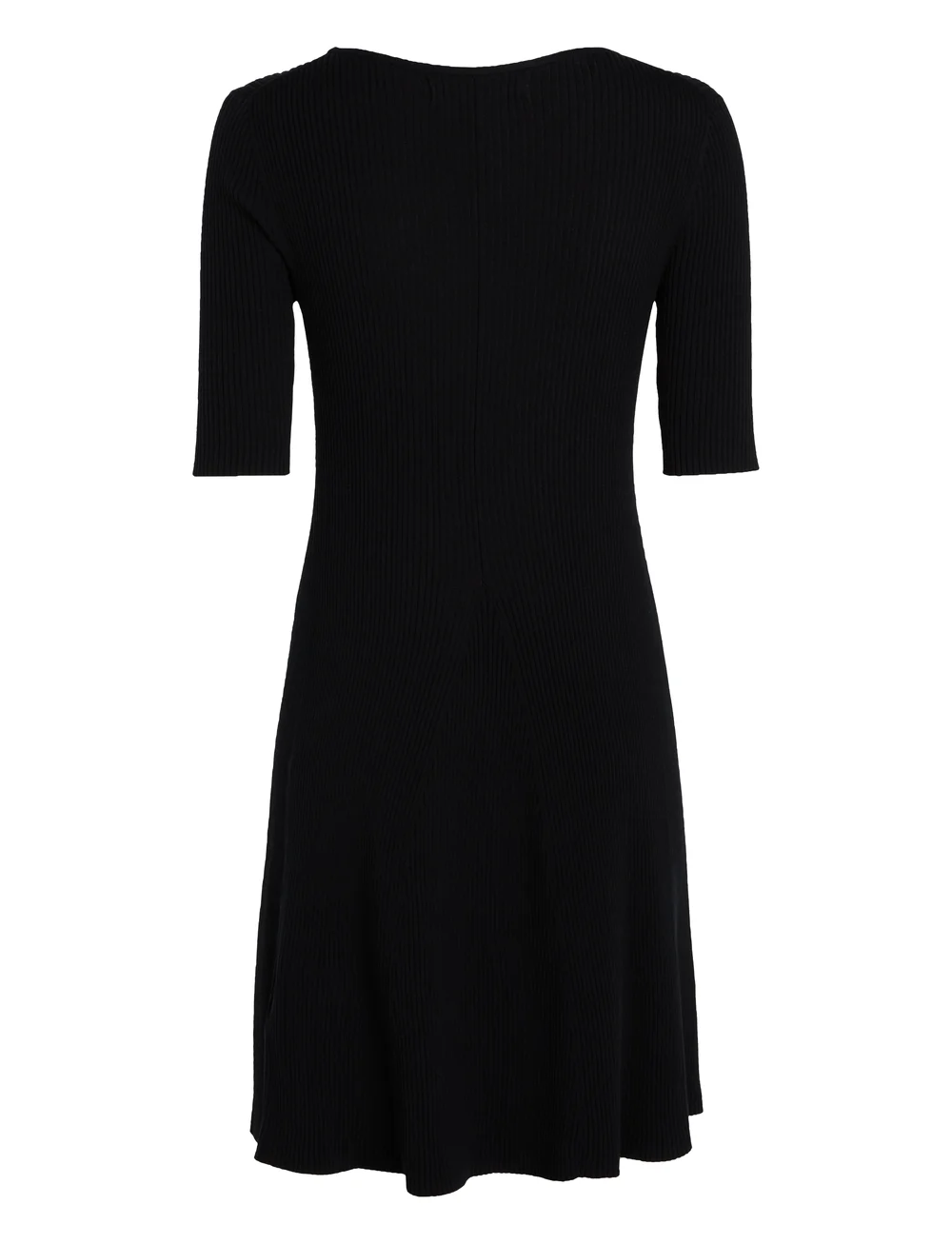 Calvin Klein Jeans - WOVEN LABEL SS SWEATER DRESS - t-shirtklänningar - ck black - 4