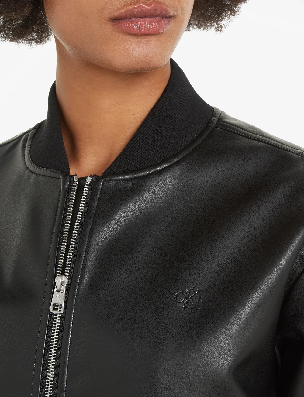 Calvin Klein Jeans Faux Leather Bomber Jacket - 119.94 Calvin Klein Jeans Faux Leather Bomber Jacket - 119.94