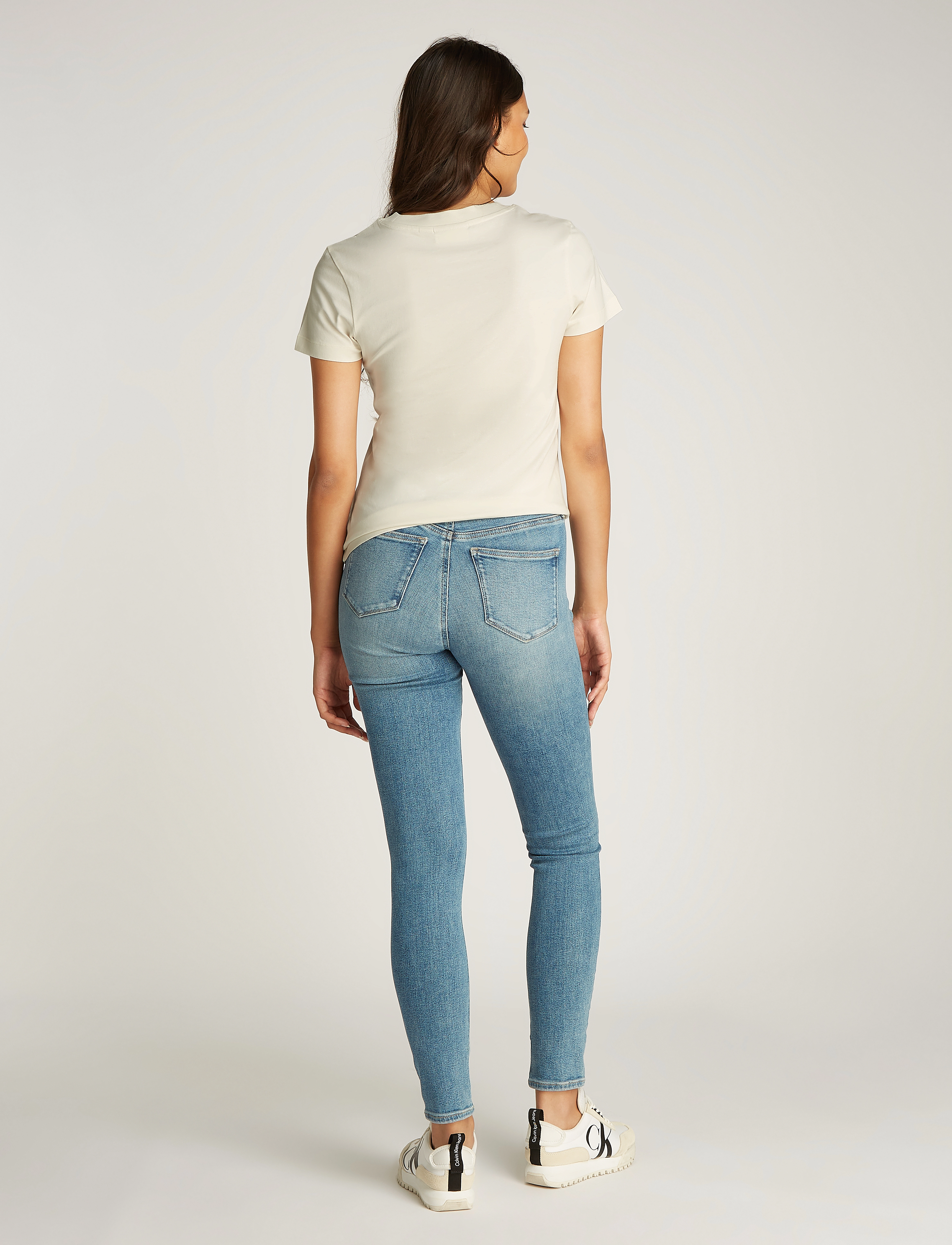Calvin Klein Jeans - MONOLOGO SLIM TEE - ivory - 3